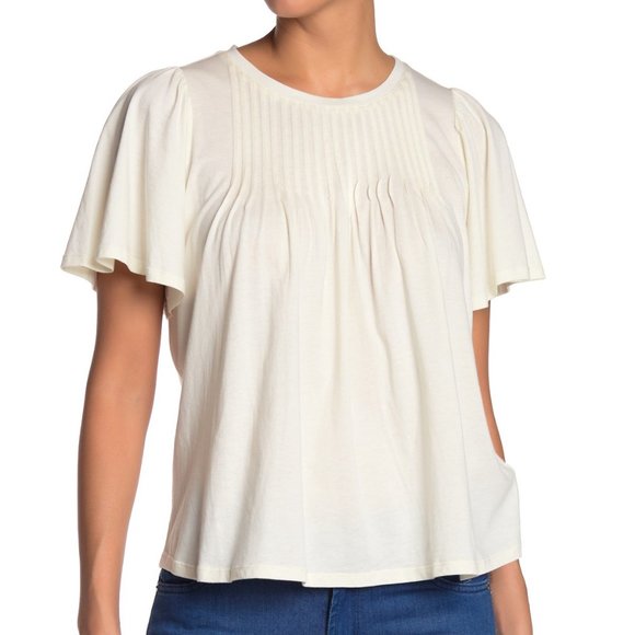 Joie Myrlie Pintuck-Pleated Top - Picture 1 of 4